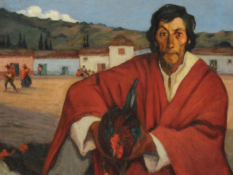 1883-Jorge Bermudez - Vecchio combattente di galli